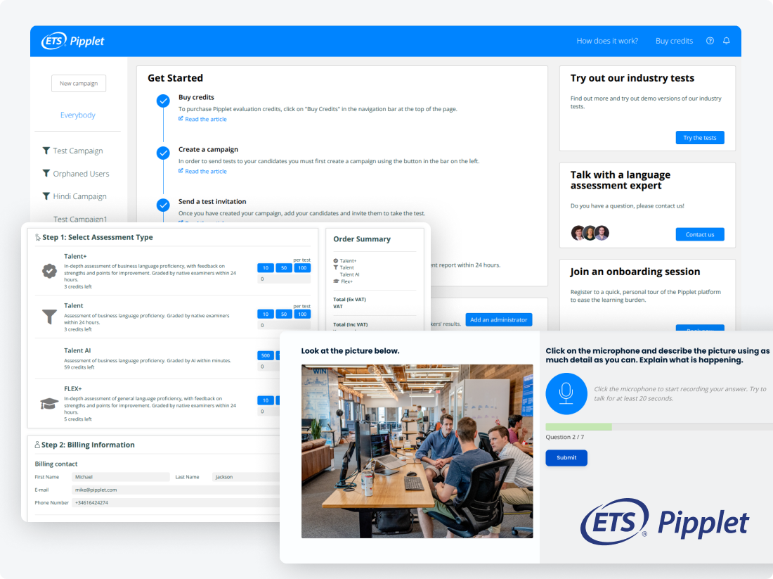 Global Language Assessment Platform